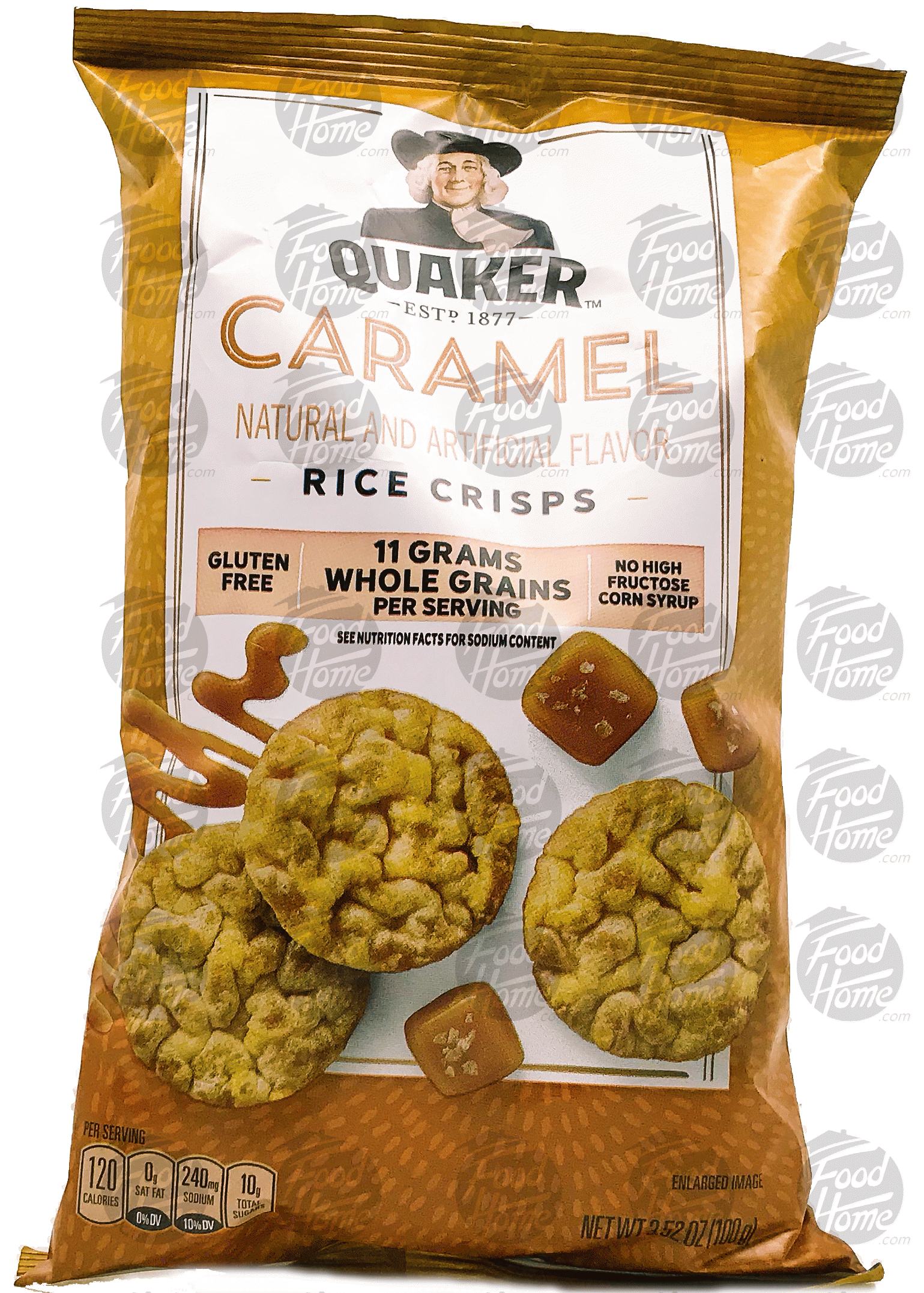 Quaker Popped caramel corn rice crisps Full-Size Picture